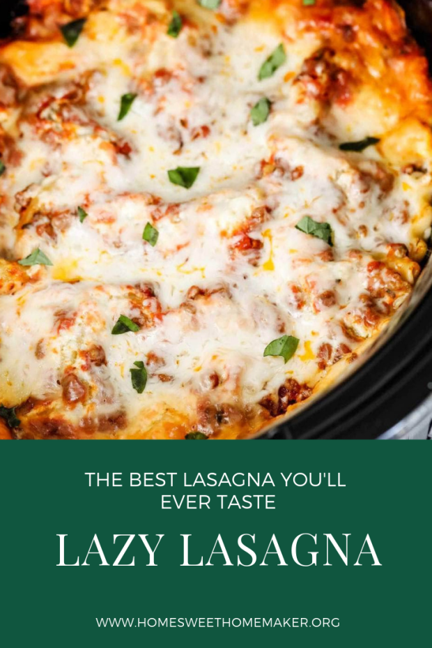 Lazy Lasagna crockpot recipes pasta dishes easy weeknight dinners quick fast meals recipes family dinner hot dinner comfort food