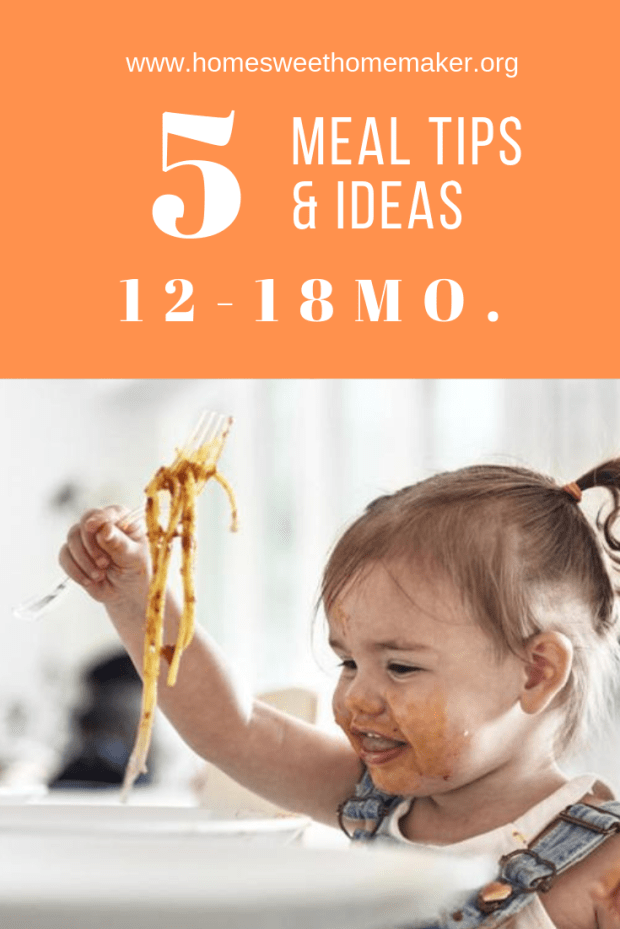 meal tips and ideas for 12-18 months 12 13 14 15 16 17 18 twelve thirteen fourteen fifteen sixteen seventeen eighteen old baby kid toddler child solids what to feed how to schedule meal planning plan picky eater eating