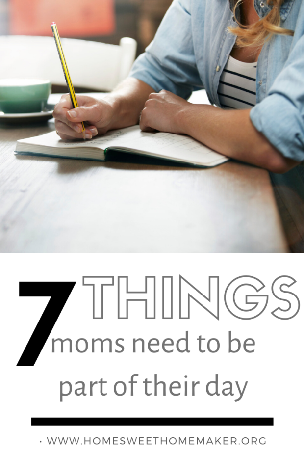 things moms need to include in their day planning scheduling organizing fulfilled self care motherhood mommy success successful daily schedule plan plans ideas tips what to do every day as a stay at home working mom mother organized efficient do it all