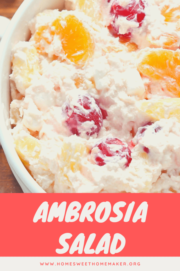 Ambrosia Salad side dish fruit recipe summer easy fast fertility boosting foods recipes